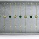 Oirlv Velvet Stackable Jewelry Display Trays Showcase Jewelry Organizer Storage Trays(necklace display)