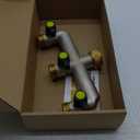 Brass Garden Hose Splitter - Water Hose Splitter 3 Way Heavy Duty, Outdoor Faucet Splitter with Shut Off Valves, Hose Bib Adapter and Spigot Connector 3/4", Includes 3 Rubber Washers & Sealing Tape