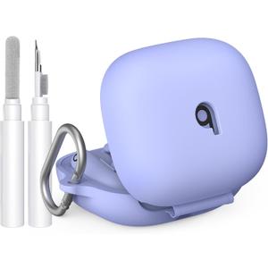 AhaStyle Silicone Case for Beats Powerbeats Pro 2 (2025) with Cleaning Kit & Carabiner [Top Logo Visible] Shockproof Full Protective Skin Case Cover Compatible with Beats Powerbeats Pro 2 2025 (Hyper Purple)