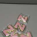 Letter Patches Varsity Glitters Chenille,3 PCS SPRT Iron on Pink Letter Patch,Alphabet Cloth Patch for Team Costume Decoration 3.1in Height Z (3 Pieces), Set of 5