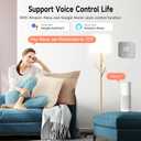 Smart Thermostats for Home, WiFi Thermostats Compatible with Alexa and Google Assistant,7day x 8period Programmable Control Tuya/Smart Life, Energy Saving, C-Wire Require