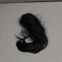 SEGO Ponytail Extensions, 10" Short Claw Clip in Ponytial Hair Extensions, Small Jaw Clip Pony Natural Soft Synthetic Hairpieces for Women -#1B Natural Black