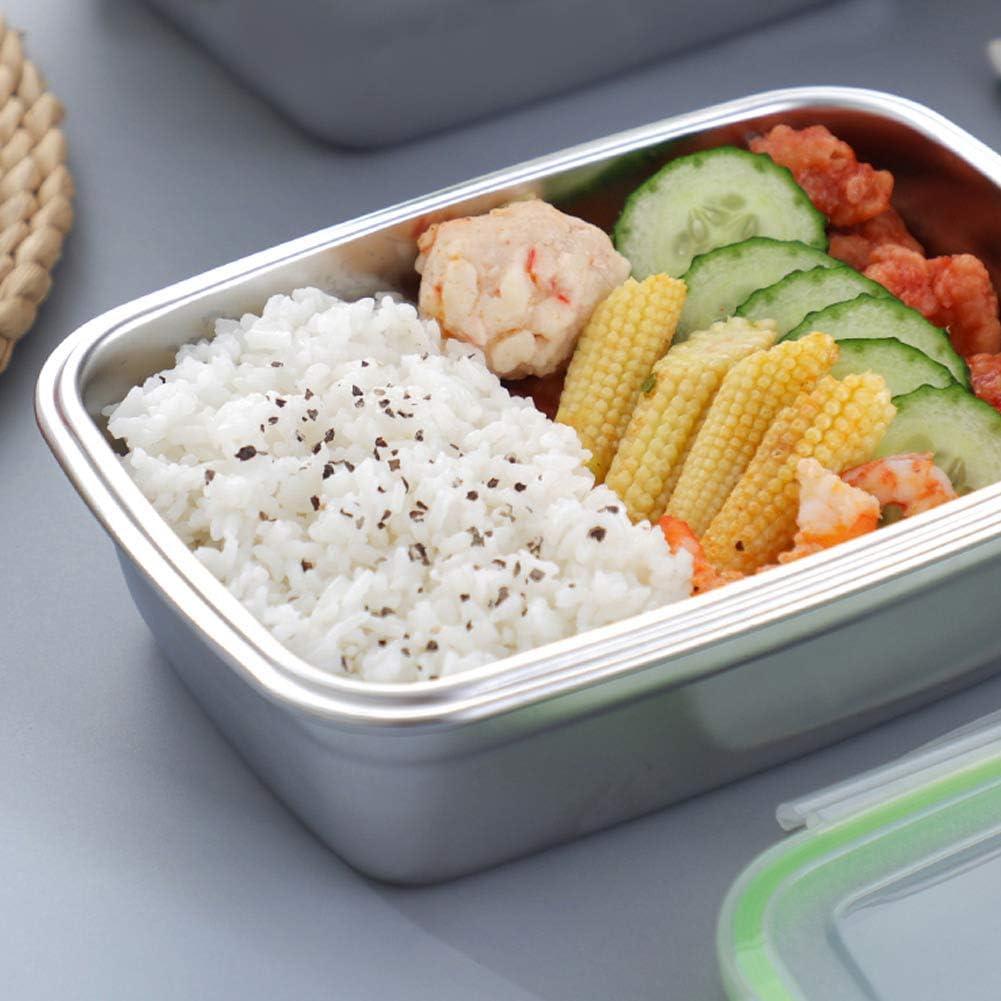 Sealing Food Box Container, 850ml Portable Leakproof Bento Lunch Box Outdoor Picnic Stainless Steel Lunch Container for Hot Food