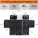 TGWF Dog Seat Cover - 60/40 Split Rear Seat Pet Cover - 6 in 1 Configurations, Protector Mat and Trunk Cargo Liner for SUV, Truck or Car, Paw & Bones, Premium Cover, Xtra Thick Material Construction