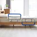 Bedside Assistant Stainless Steel Bedside handrail for The Stable and Foldable Adjustable Senior Bed Safety Rail and Bedside Standing Assist Grab Bar, 1 Count