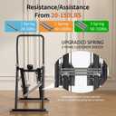 MOMODA Stair Stepper Resistance Adjustable Folding Vertical Climber Machine for Home Gym Full-Body Workout