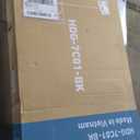 Sweetcrispy 7 Drawer Chest Mobile Storage Cabinets Wooden Dresser with Wheels Room Organization Furniture for Office Home, Black Wood (15.8"D x 18.7"W x 34.3"H (7 Drawers))