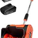 VOLTASK Cordless Snow Shovel - 24V | 11-Inch | 4-Ah Cordless Snow Blower, Battery Snow Blower with Adjustable Front Handle (4-Ah Battery & Quick Charger Included)