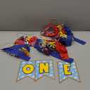 Toy Theme 1st Birthday Banner - Toy Inspiration Story's 1st Birthday High Chair Banner,Western Party Decorations, West Cowboy,High Chair,Baby Boy Photo Booth Props,Fabric Garland