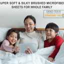 RUVANTI Full Size Sheets Set, Brushed Microfiber Sheets 4 Pieces (1 Fitted Sheet, 1 Flat Sheet, 2 Pillowcases), with 15-inch Deep Pockets, Lightweight & Compfy Premium Hotel Bedding, White