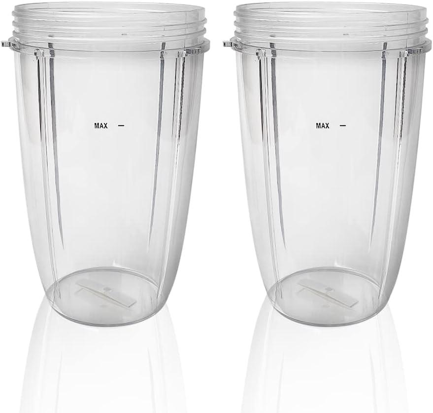 Replacement Parts cups, Compatible with NutriBullet 600W and 900W Blender (2 24oz cups)