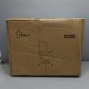 TRALT Ergonomic Office Chair - Desk Chair with Wave High Back Adjustable Lumbar Support Computer Chair - Gaming Chairs Mesh Backrest and PU Leather Seat for Home Reading Chairs to Adults(Black)