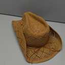Straw Cowboy Hat, Western Cowgirl Hat, Wide Brim Sun Beach Hat for Men and Women