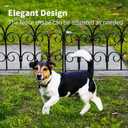 Garden Edging Border Decorative Fences Panel 18" W x 16" H 5 Pack for Flower Bed Edging Rustproof Dog Animal Barrier Fencing for Yard Metal Black