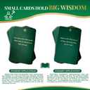 50 Strategic Wisdom Cards - Timeless Philosophy Deck for Leadership & Mastery - Premium High-Gloss Insight Deck for Executive Growth & Decision Making - Elegant Gift for Success (Dark Green)