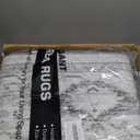 Washable 8x10 Area Rug - Large Soft Rugs for Living Room Vintage Stain Resistant Carpet for Bedroom with Non Slip Backing Home Decor Indoor Floor Mat (Ivory/Gray,8'x10')