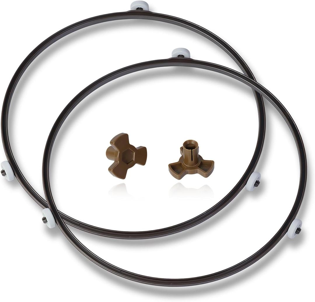 2-Pack 9.5 Inch Microwave Turntable Support Ring, Fits 12.75 Inch Glass Tray, Replacement for 5889W2A012F 5889W2A012D 5889W2A012P, Compatible with MVH1670ST LMV1680BB Microwaves