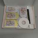 8Pcs Mini Vintage Gold Silver Christmas Acrylic Picture Frame Ornaments, 2x3 Inch Small Wall Hanging Double-Sided Photo Frames with Red Velvet Ribbon for Christmas Tree Gifts Polaroid instax Mini (Gold and Silver Joy Combo)