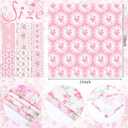 24 Pcs Floral Cloth Napkins 6 Patterns Washable Dinner Tea Party Napkins Reusable Plant Flowers Square Napkin Cotton Towel Decorative for Summer Wildflower Party(Pink Flowers)