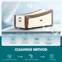 76 inch Chaise Lounge Cover Waterproof, Patio Chaise Lounge Cover for Outside, Outdoor Furniture Lounge Chair Cover for Anti-UV, Rip Resistant, Water Resistant, Small, 1 Pack, Brown