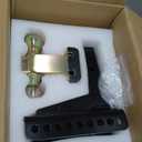 Adjustable Drawbar Trailer Hitch - 20,000 LBS, Fits 2 and 2-5/16 Inch Balls, US Gov Tested & Certified, for RV Towing, Motorcycles & Powersports