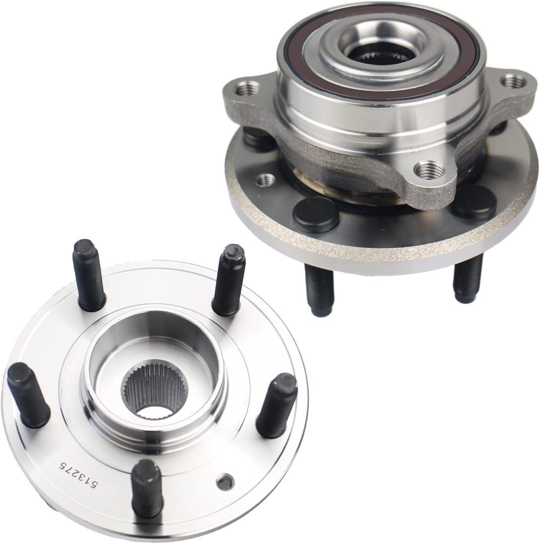 Autoround 2-Pack Front/Rear Wheel Hub and Bearing Assembly 513275 Fit for Ford Edge, Taurus, Flex, Lincoln MKS, MKX, MKT, Both Driver Passenger Side 5 Lug