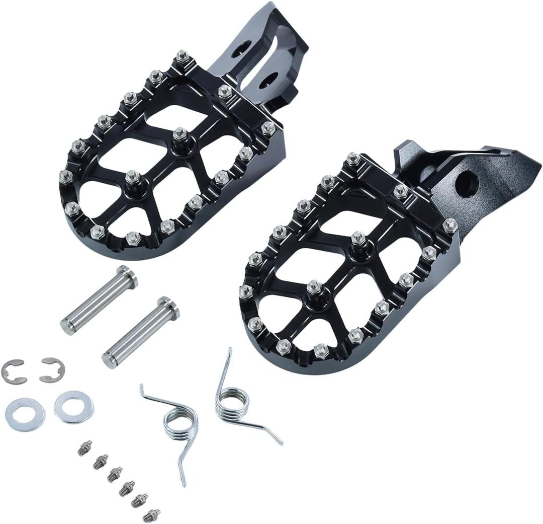 Motorcycle CNC 7075 Aluminum Foot Pegs Foot Pedals Rest Footpegs for Electric Bike Surron Sur Ron Ultra Bee Ultrabee Black