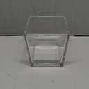 4 Pack 6 x 6 x 6 Inch Square Glass Vases, Clear Square Vases for Centerpiece, Cube Flower Vase for Candle Holder Events Wedding Party Home Decoration