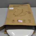 Ansffer Toilet Seat Round Soft Close16.5'', Toilet Lid Slow Close Quiet No Slam, Easy Installation & ReleaseSafe PP Material Easy Clean, Comfortable Ergonomic Design, 2 Years Support, White Plastic