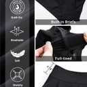 Aqua Eve Women Swim Skirt Tummy Control Swimsuit Skirt High Waisted Bathing Suit Bottom (Black, L)