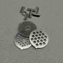 7 Pieces Meat Grinder Blades Plate Discs Stainless Steel Food Knife Cutter Meat Grinder Replacement Parts for KITOART Meat Grinder Attachment
