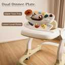 Music and Lights Baby Walker with Wheels,9 Adjustable Heights Infant Toddler Walker,Baby Walkers with Foot Pads,Anti-Fall Baby Walker and Activity Center for Boys Girls Babies 6-18 Months