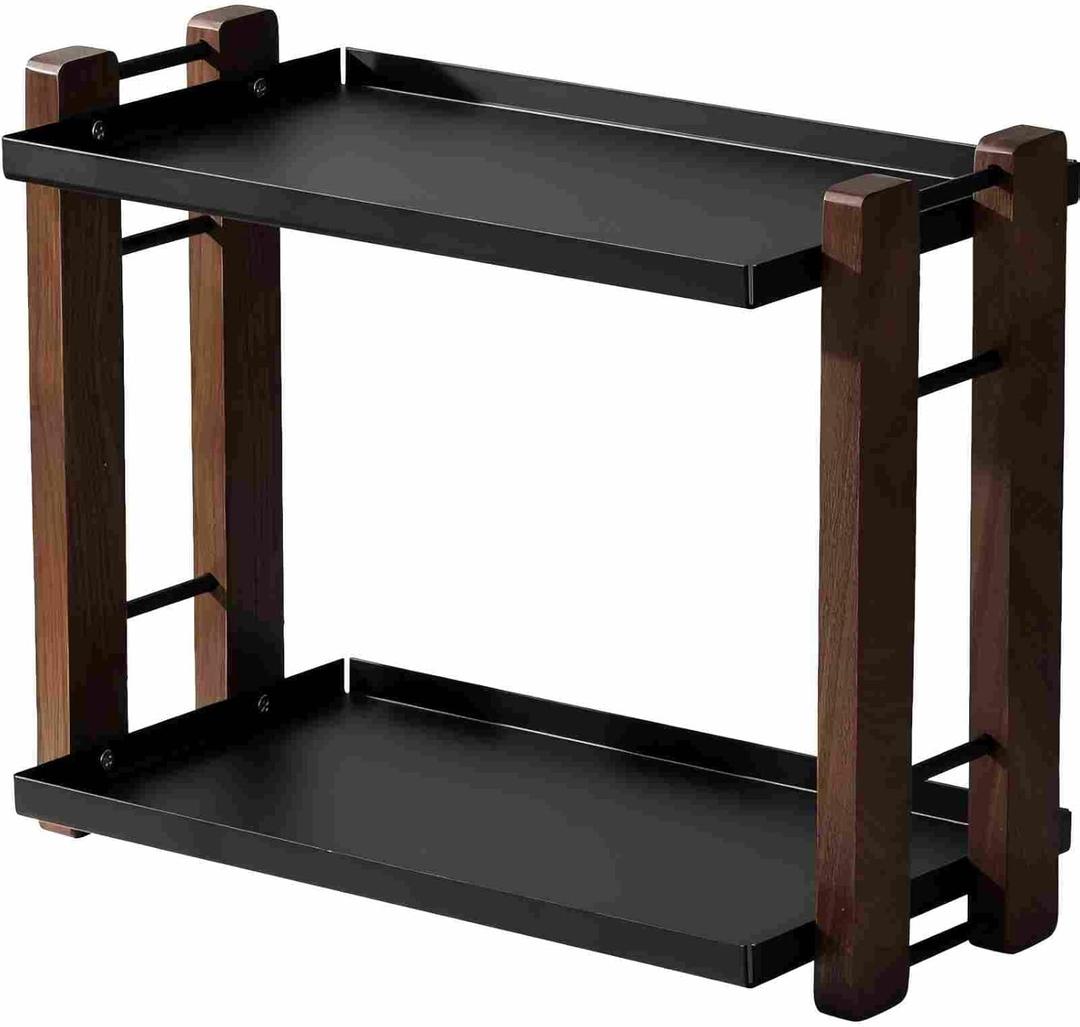 Bathroom Counter OrganizerDouble-Layer Storage Rack, Suitable for Dressing Rooms, bathrooms, Kitchens and Dining Rooms. It Does not Rust and Does not Fade