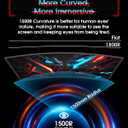 SANSUI 27 Inch Curved 240Hz Gaming Monitor FHD 1080P, 1500R Curve Computer Monitor, 130% sRGB, 4000:1 Contrast, HDR, FreeSync, MPRT 1Ms, Low Blue Light, HDMI DP Ports, Metal Stand, DP Cable Incl.