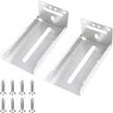 HBL 5 Pairs | Rear Mounting Brackets for Face Frame Cabinets - Compatible with HBL' 1.77 Inch (45mm) Width Drawer Slides, 0 to 3.5 Inch Adjustable.