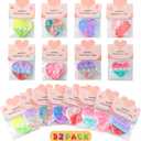 32 Pack Valentine Gifts for Kids - Cards with Mini Heart Pop Fidget Toys Bulk - Valentine Exchange for Girls Boys School Class Classroom Fidget Toys Party Favors