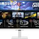 Samsung 27-Inch M5 (M50F) Series FHD Smart Monitor with Streaming TV, Speakers, HDR10, Gaming Hub, Multiple Ports, Workout Tracker, Vision Accessibility Tools, White, LS27FM503ENXZA