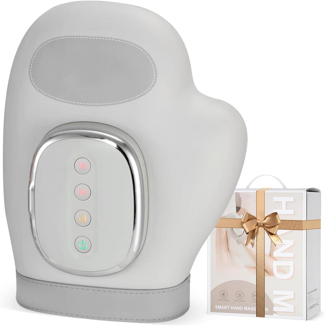 VARIPOWDER Hand Massager with Heat and Compression Hand Massager for Arthritis and Carpal Tunnel Helps Soothe Hand Fatigue Wrists Fingers Massager Idea Gift for Women Men