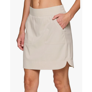 RBX Active Longer Length Skort for Women, Quick Drying Woven Pickleball Golf Skort with Pockets for Tennis, Hiking, Running