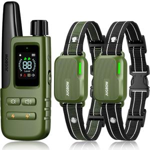 Jugbow Dog Shock Collar 2 Dogs (10-120Lbs) - 4200FT Dog Training Collar with Remote IPX7 Waterproof Electric Collar with 4 Training Modes, Security Lock, Rechargeable e-Collar for All Breeds, Sizes