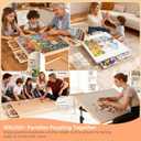 ALL4JIG 1500 Pieces Rotating Puzzle Board with 4 Drawers and Cover,24.92"x33.58" Portable Wooden Jigsaw Puzzle Table for Adults,Lazy Susan Spinning Puzzle Boards Birthday Gift for mom