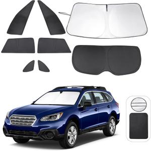 Window Shades for Subaru Outback Wagon 2015-2019 Accessories Car Side Full Windows Cover Camping Rear Triangular Windshield Sun Shade Sun UV Rays Privacy Protection 8PCS
