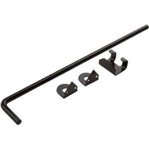 National Hardware N177-188 V835 Cane Bolt in Black,1/2" x 18" (1/2 in x 18 in, Black)
