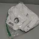 NICETOWN White Window Curtain Panels 50 inch Length, 50% Light Blocking Curtains for Bedroom & Dining Room Window (Set of 2, 42 inches x 50 inches)