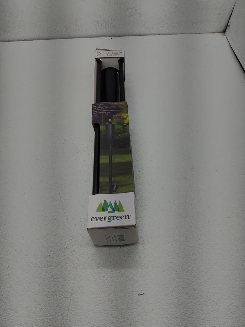 Evergreen 2 Pack Of Ready To Assemble Metal Torches