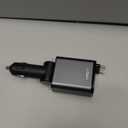 LISEN Retractable Car Charger, for Valentines Day Gifts for him Her, 69W Cars Adapter USB C Fast Charger for iPhone 17 Pro Max 14 13, Car Accessories, Anniversary Birthday Gifts for Men Women Couple (31.5 Inch, Grey)