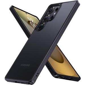CASEKOO Slim Fit Designed for Samsung Galaxy S25 Ultra Case [16FT Military Drop Protection] [Anti Stain Tech] Thin Matte Translucent Shockproof Protective S25 Ultra Case 6.9'', Black
