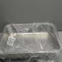 Stainless Steel Litter Box,Small Litter Box 2 Pack 17.7" x 13.7" x 4",Easy Entry Metal Litter Boxes for Kittens Cat Kitty Rabbits,Easy Clean Non Stick No Smell