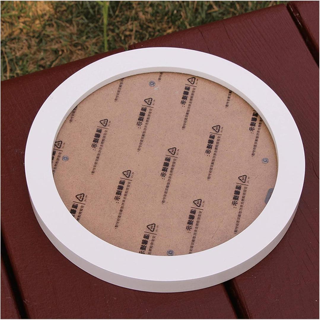 SWECOMZE Round Picture Frame, Wall Photo Frame, Wooden Picture Frame for Hanging, Hanging Photo Frame for Bedroom, Living Room, Wall Decoration