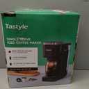 Tastyle Hot & Iced Coffee Maker with Magnetic K-Pod Organizer (Pods Not Included), Stores 10 Pods, 4-5 Cups Coffee Maker & Single-serve Brewer for K Cup & Grounds, 40oz Removable Water Tank, Black